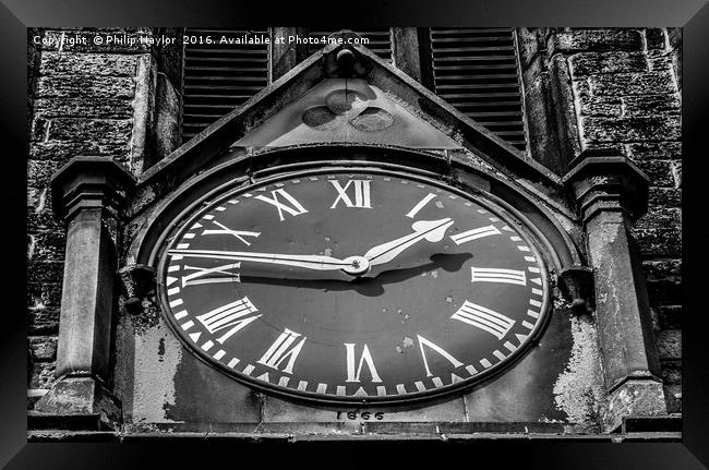Every Second Counts It's Black and White.......... Framed Print by Naylor's Photography