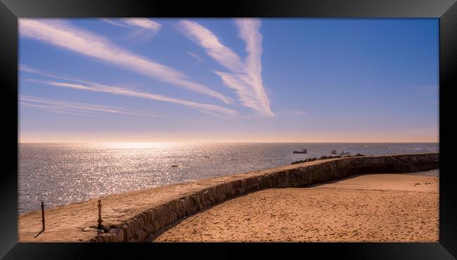 Cullercoats Pier........... Framed Print by Naylor's Photography