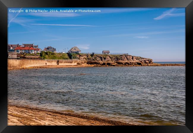 View North across Cullercoats Bay Framed Print by Naylor's Photography