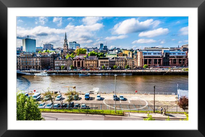 Newcastle Quayside............. Framed Mounted Print by Naylor's Photography