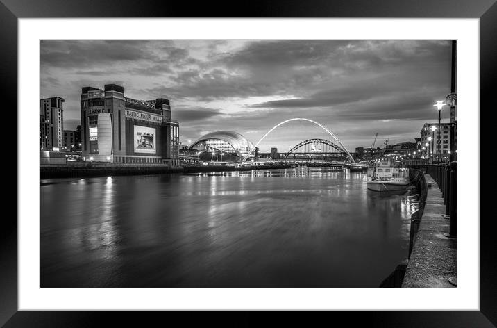 Evening song on the Quayside..... Framed Mounted Print by Naylor's Photography