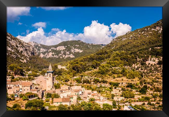 Valldemossa view from the town Framed Print by Naylor's Photography