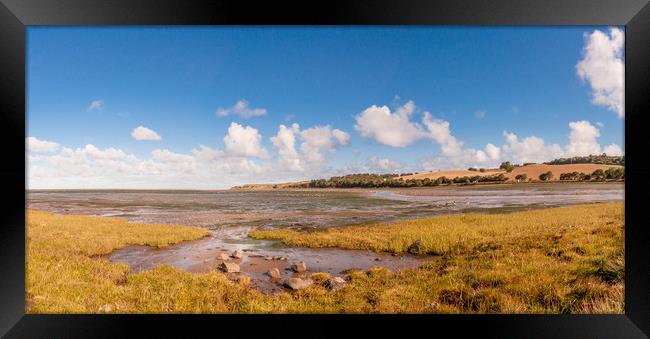 Budle Bay Mud Flats Framed Print by Naylor's Photography