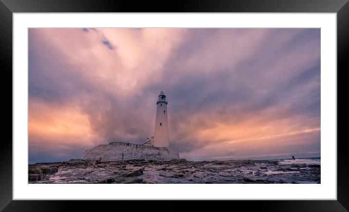 Lighting the Lighthouse  Framed Mounted Print by Naylor's Photography
