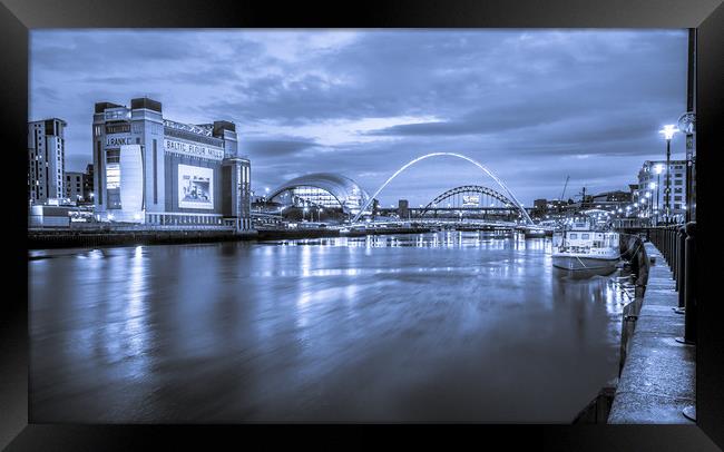 Quayside in Blue Framed Print by Naylor's Photography