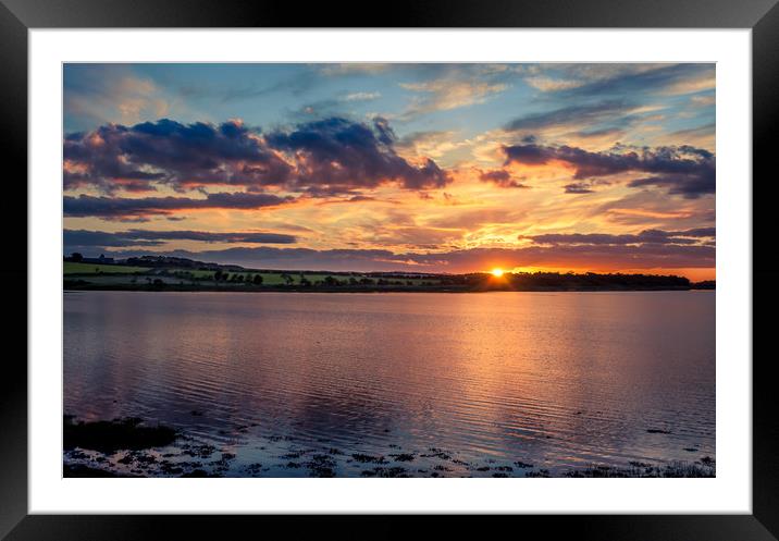 Silky sunset at Budle Bay Framed Mounted Print by Naylor's Photography