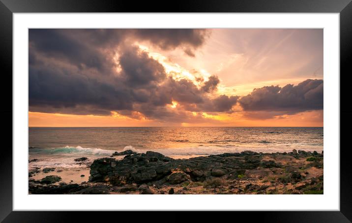 Faro de Pechiguera Framed Mounted Print by Naylor's Photography