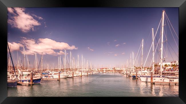 Lanzarote's Beautiful Rubicon Marina  Framed Print by Naylor's Photography