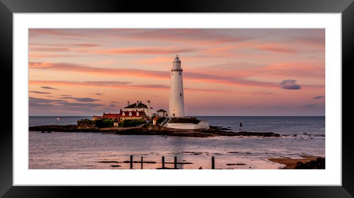 Mary at Sunset Framed Mounted Print by Naylor's Photography
