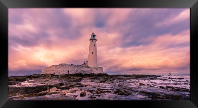 Thunder of Colour at the Lighthouse Framed Print by Naylor's Photography