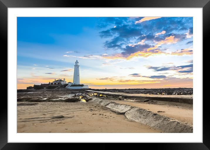 Sunrise at St. Marys Framed Mounted Print by Naylor's Photography