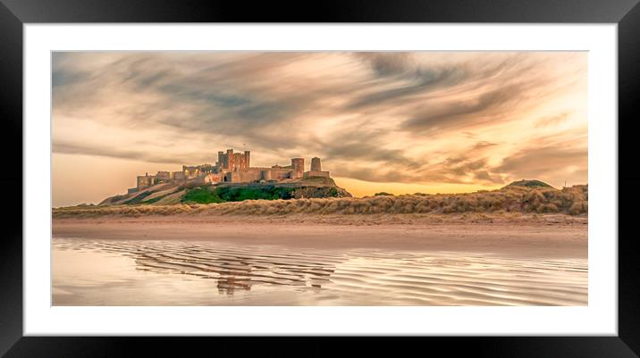 Pretty as a Picture - Bamburgh Castle Framed Mounted Print by Naylor's Photography