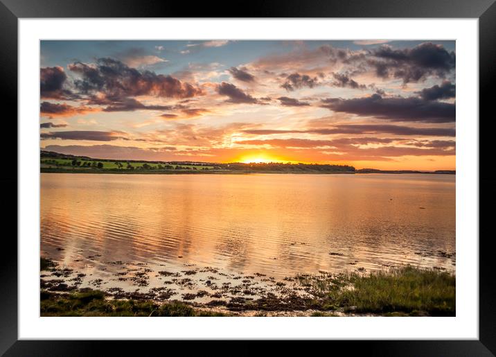 Northumberland Sundown  Framed Mounted Print by Naylor's Photography