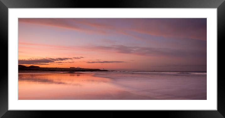 Beautiful Bamburgh Beach Long Exposure Framed Mounted Print by Naylor's Photography