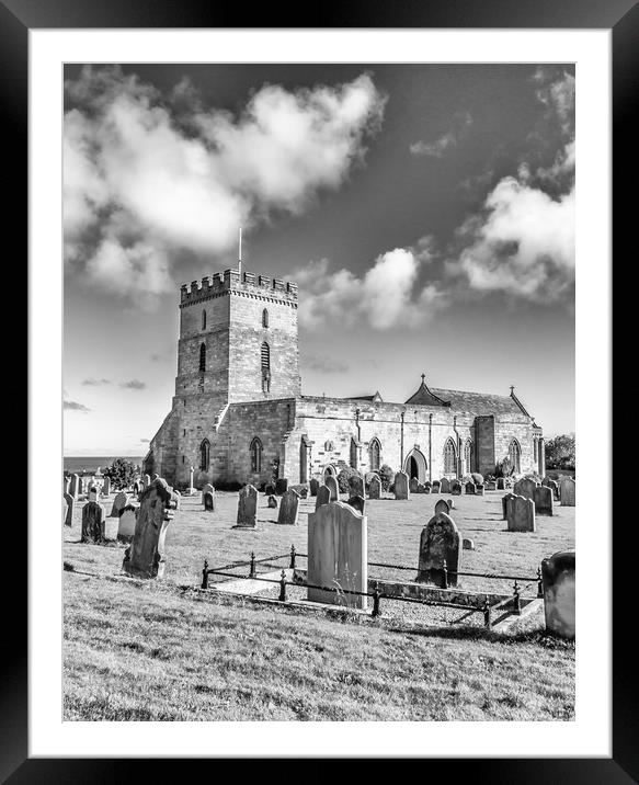 Portrait of St Aidans in Mono Framed Mounted Print by Naylor's Photography