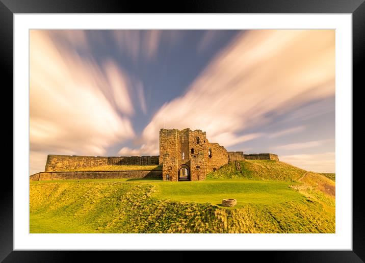 Majestic Ruins of Tynemouth Castle  Framed Mounted Print by Naylor's Photography