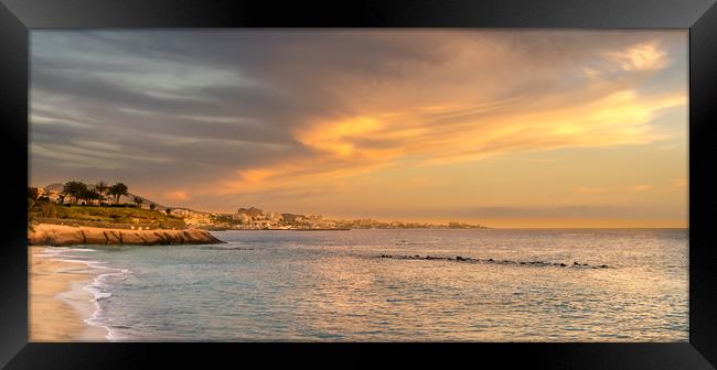 Tenerife Coastal Vista at Sunset Framed Print by Naylor's Photography