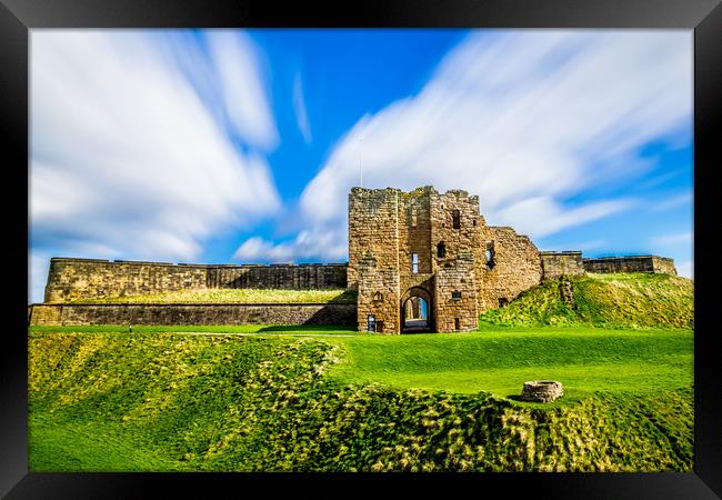 Tynemouth Castle Majestic Ruins Framed Print by Naylor's Photography