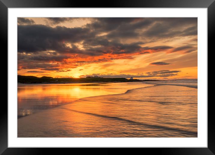 Bamburgh Beach   Framed Mounted Print by Naylor's Photography