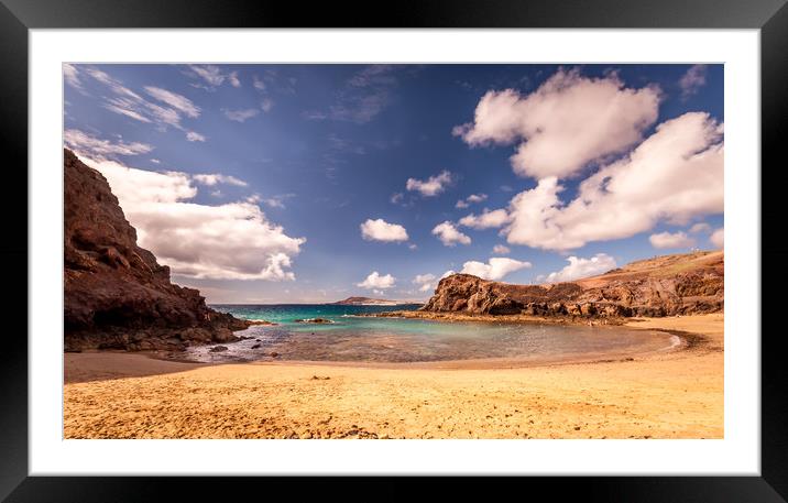 Pretty Playa de Papagayo Framed Mounted Print by Naylor's Photography