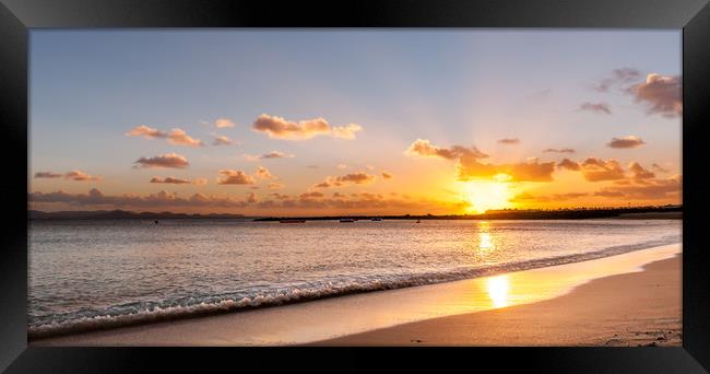 Sunset at Playa Dorada  Framed Print by Naylor's Photography