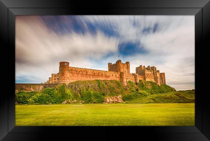 Pretty Stunning Bamburgh Castle Framed Print by Naylor's Photography