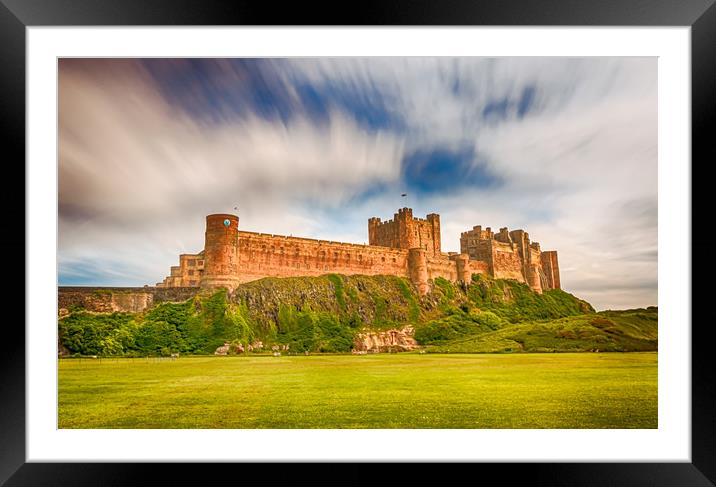 Pretty Stunning Bamburgh Castle Framed Mounted Print by Naylor's Photography