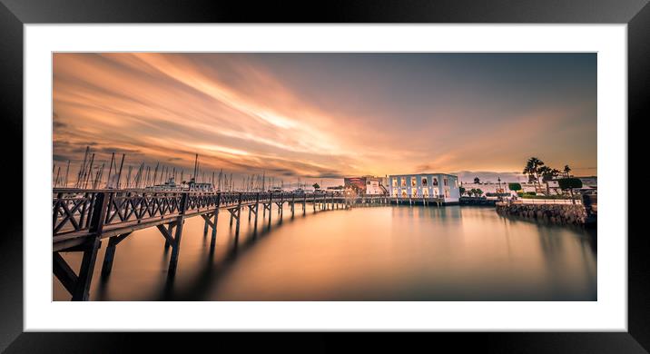 Marina Rubicon in Playa Blanca  Framed Mounted Print by Naylor's Photography