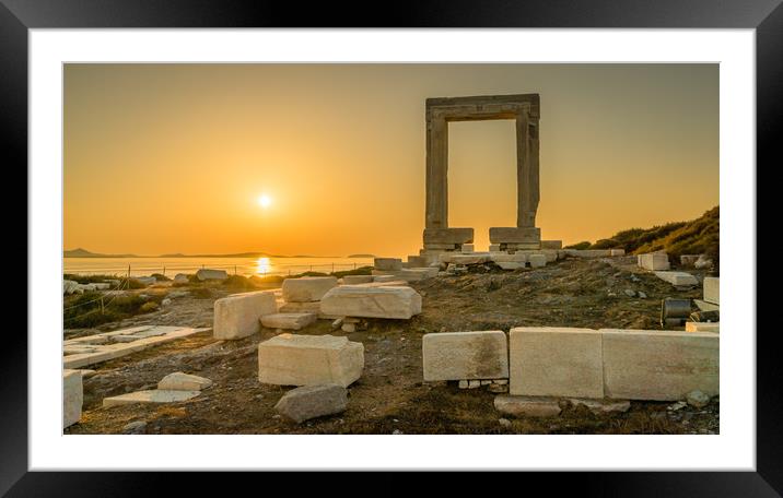 Evening at the Apollo Temple Framed Mounted Print by Naylor's Photography