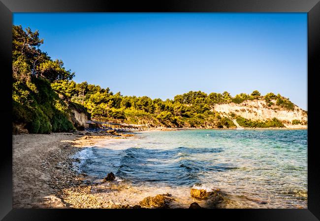 Beautiful Beaches on Kefalonia Island Framed Print by Naylor's Photography