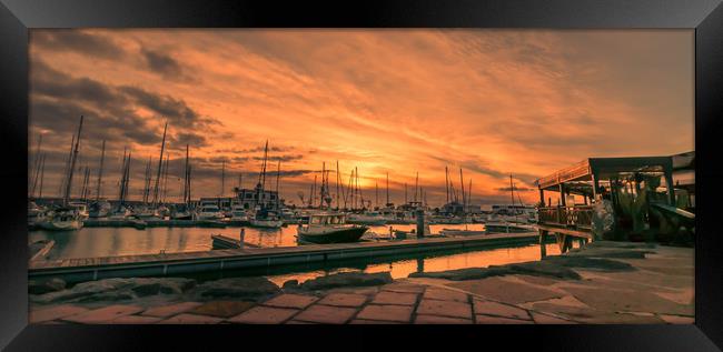 Sunset at the Rubicon Framed Print by Naylor's Photography