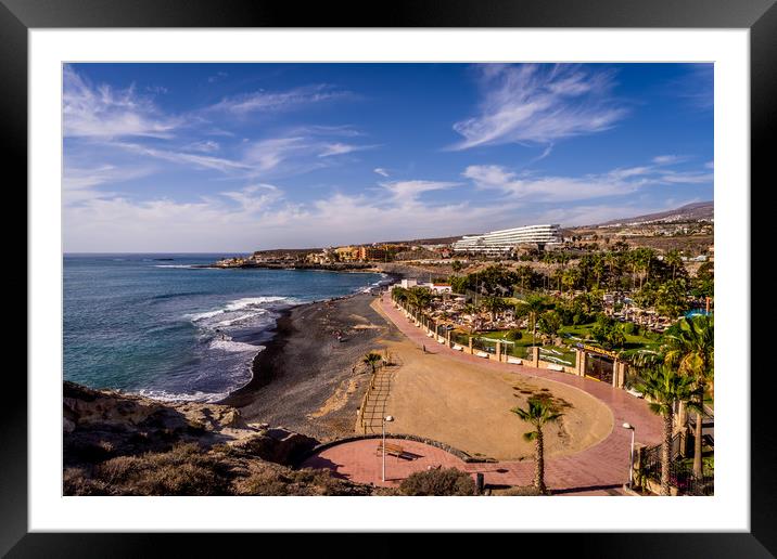 View of La Caleta Framed Mounted Print by Naylor's Photography