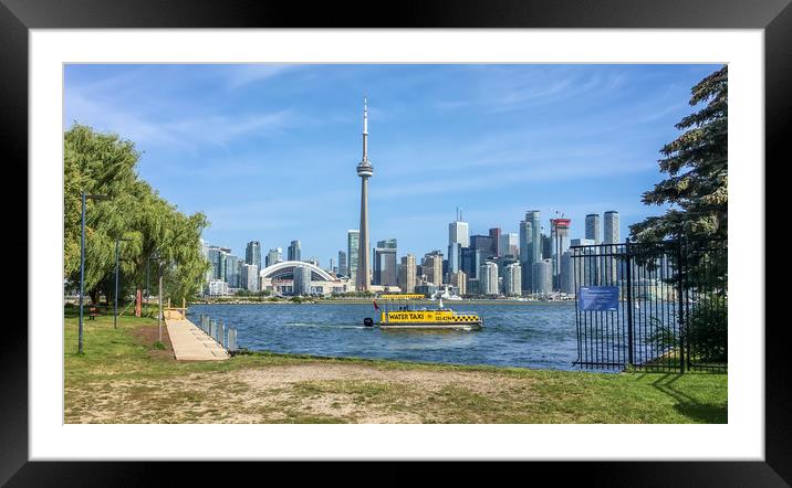 Toronto Island Taxi ! Framed Mounted Print by Naylor's Photography