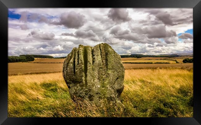 The stone circle of Duddo Framed Print by Naylor's Photography