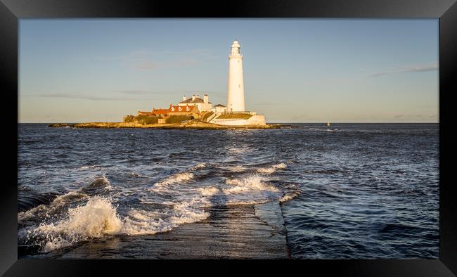 January day at the Lighthouse Framed Print by Naylor's Photography