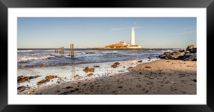 Sunny January  at St. Marys Framed Mounted Print by Naylor's Photography