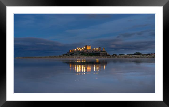 Twilight Castle Framed Mounted Print by Naylor's Photography