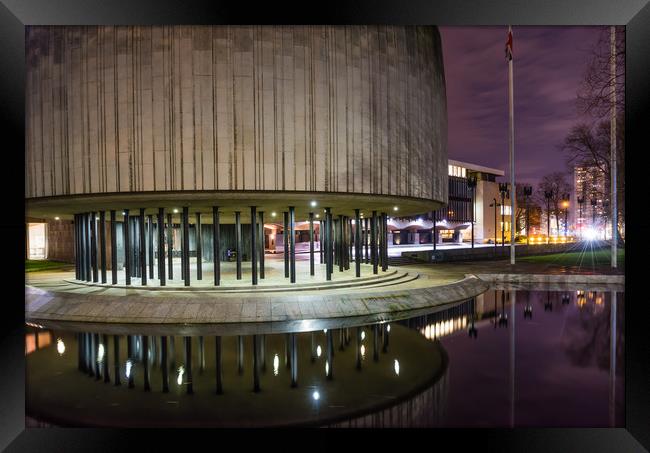 The 1968 Civic Centre in Newcastle Framed Print by Naylor's Photography