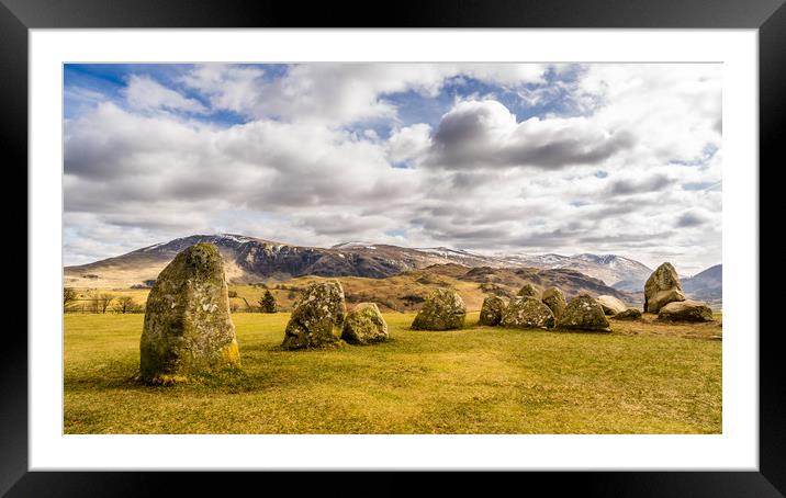The Castlerigg Stone Circle Framed Mounted Print by Naylor's Photography