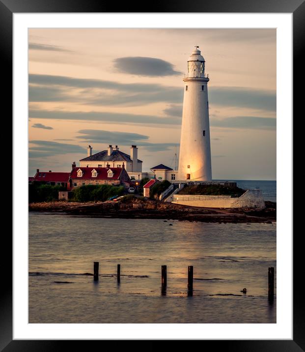 Evening Portrait of St Mary's Framed Mounted Print by Naylor's Photography