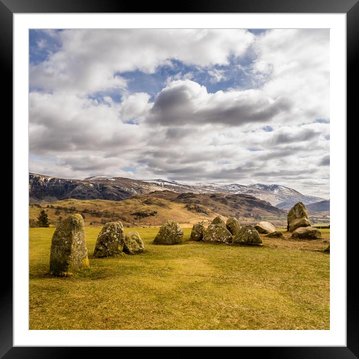 The Castlerigg Stone Circle 2 Framed Mounted Print by Naylor's Photography