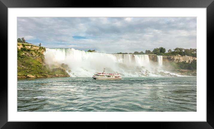 American and Canadian Falls at Niagara Framed Mounted Print by Naylor's Photography