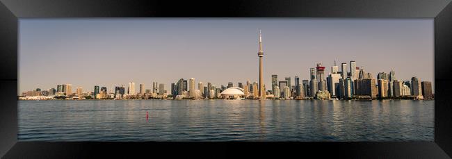 Toronto Harbour Panorama  Framed Print by Naylor's Photography