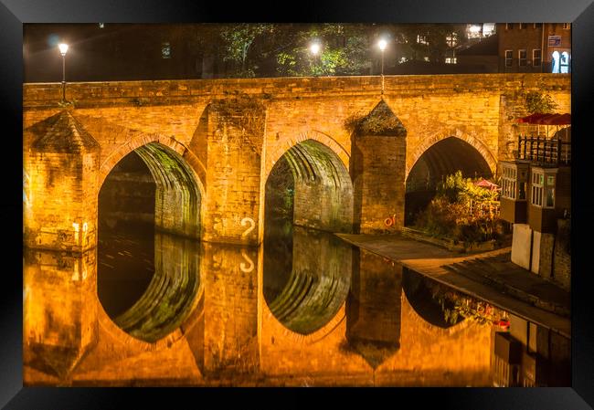 Photo of Durham Elvet Bridge Framed Print by Naylor's Photography
