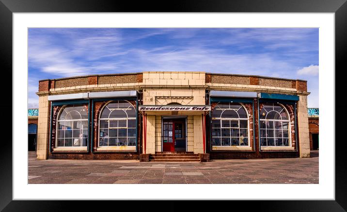 Rendezvous Cafe Beside the Sea  Framed Mounted Print by Naylor's Photography