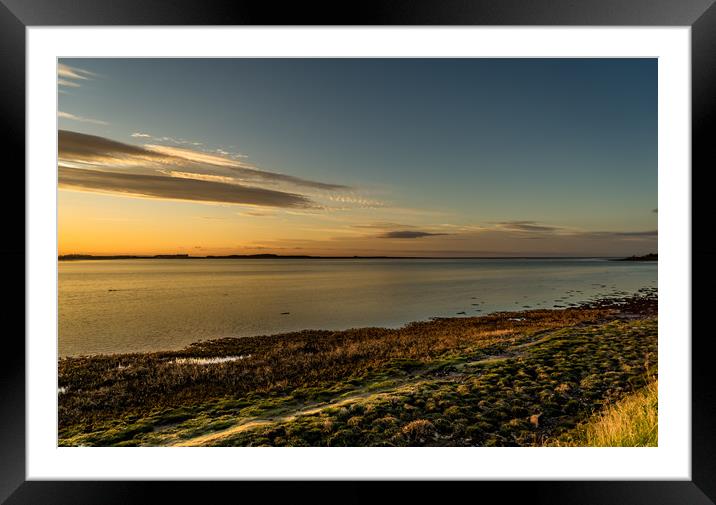 The Bay at Sundown Framed Mounted Print by Naylor's Photography