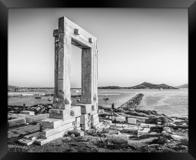 Temple of Appolo Mono Framed Print by Naylor's Photography