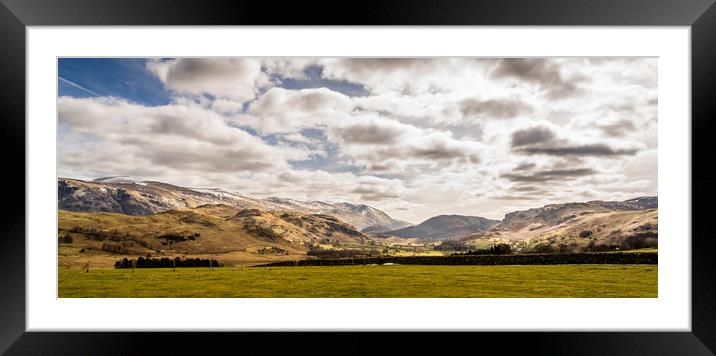Helvellyn mountain range Framed Mounted Print by Naylor's Photography