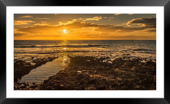 Enjoying the Sunset  Framed Mounted Print by Naylor's Photography
