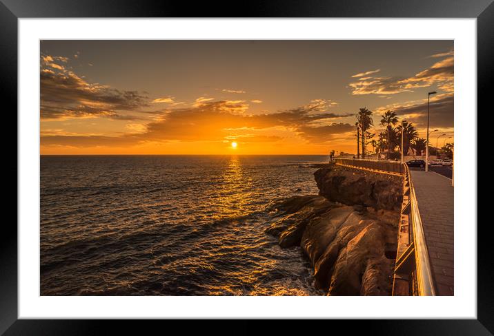 Such a pretty sunset.......... Framed Mounted Print by Naylor's Photography